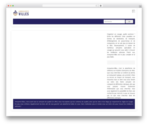 Theme WordPress generic-site - annuaires-villes.com