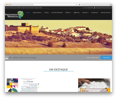WordPress website theme Modality - patrimonioememoria.com