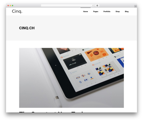 Best WordPress theme Struktur - cinq.ch