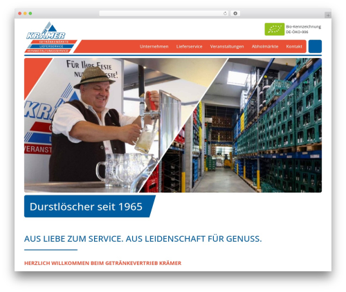 BootScore WordPress website theme - getraenke-kraemer.de