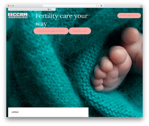 ccrm WordPress theme - ccrmivf.com