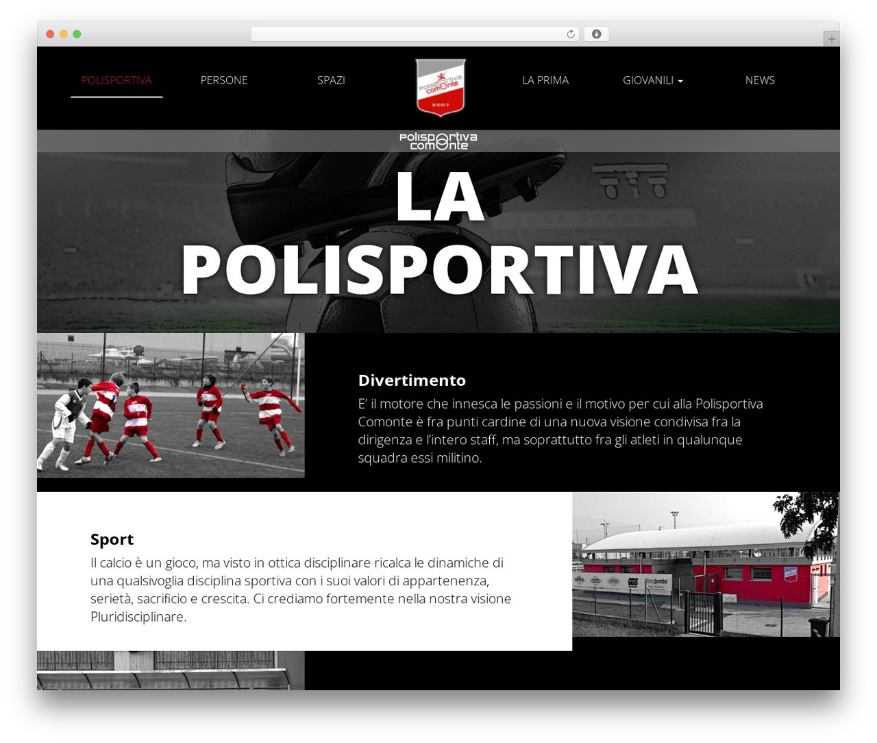 comonte WordPress theme - polisportivacomonte.it