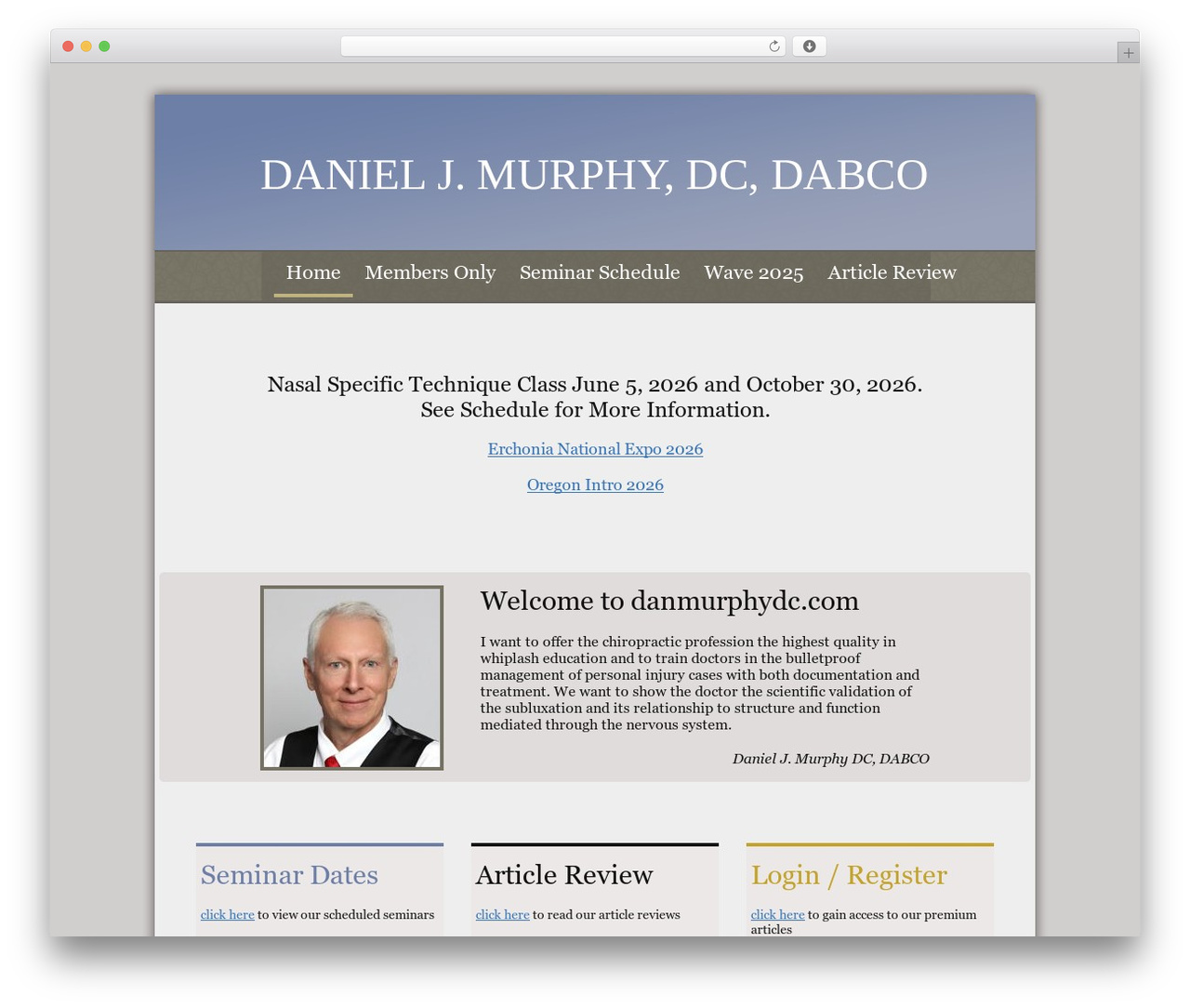 Daniel Murphy DC WordPress theme design - danmurphydc.com
