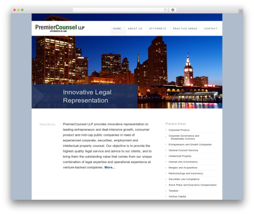 Firm WordPress theme - premiercounsel.com