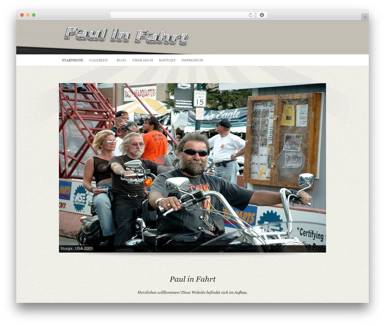Framed WordPress website theme - paul-neuendorf.de