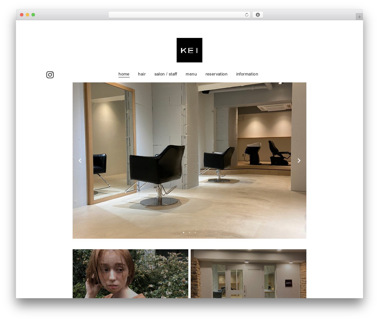 KEI WordPress theme - salonkei.com