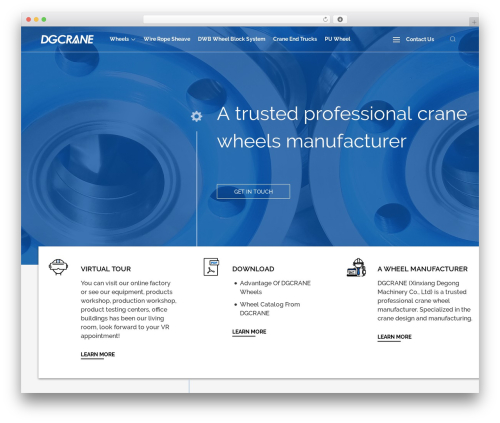 Website PC WordPress theme - www.dgcranewheel.com