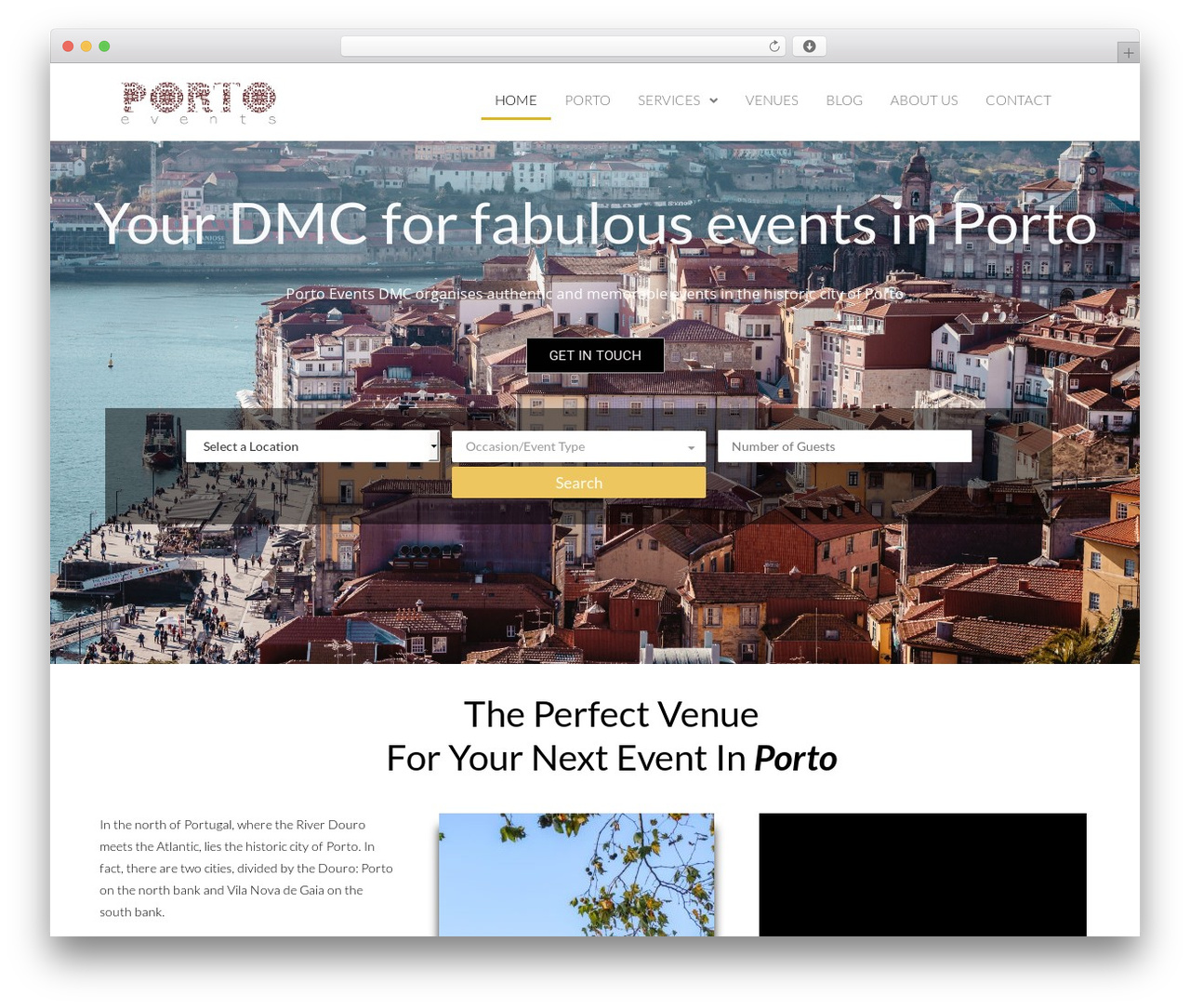 WordPress theme RealesWP - portoevents.com