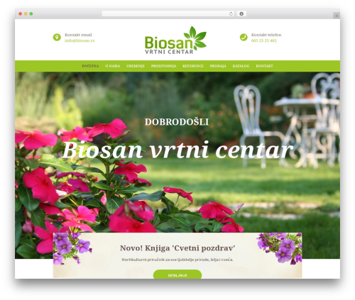 WordPress website theme Buisson - biosan.rs
