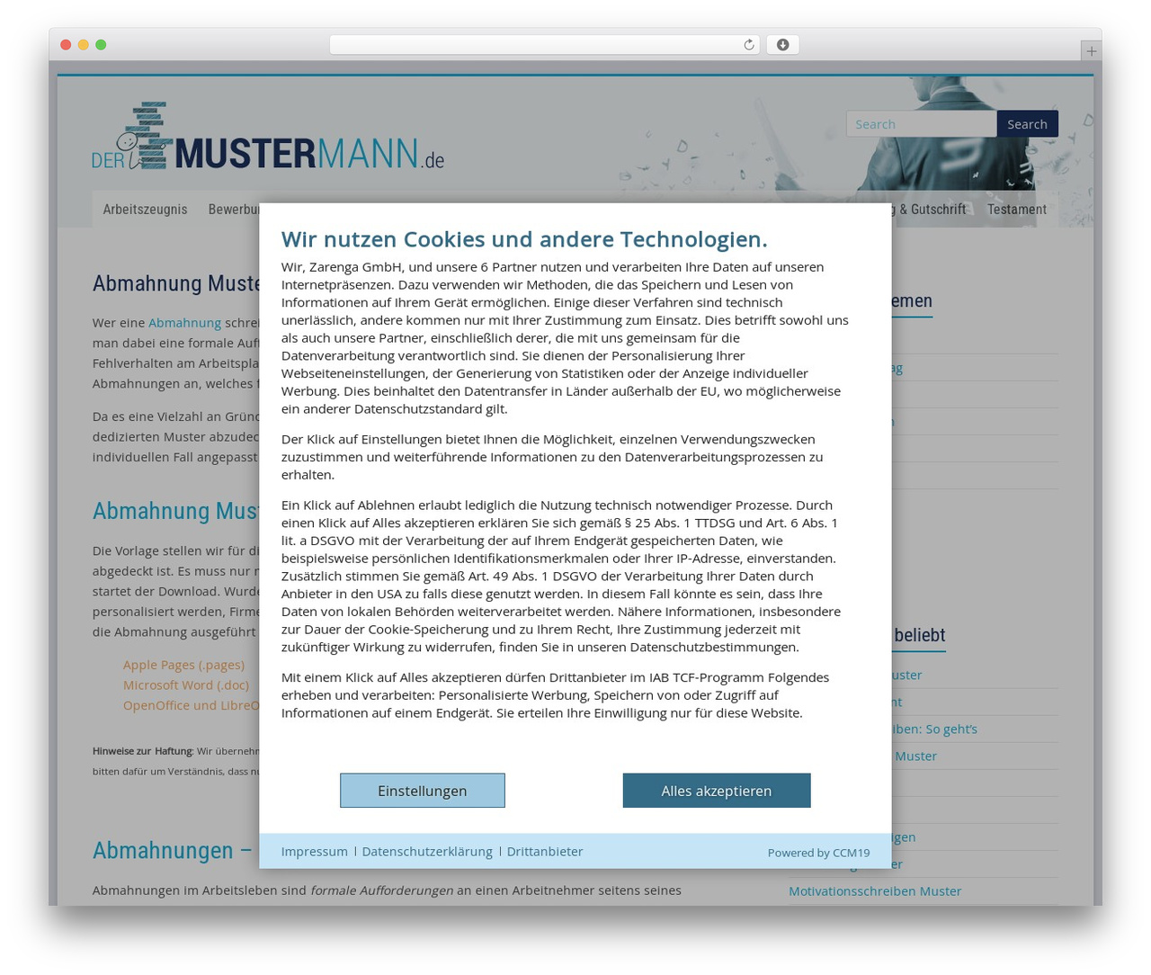Accelerate Pro theme WordPress - dermustermann.de/abmahnung-muster Accelerate Pro theme WordPress - dermustermann.de/abmahnung-muster