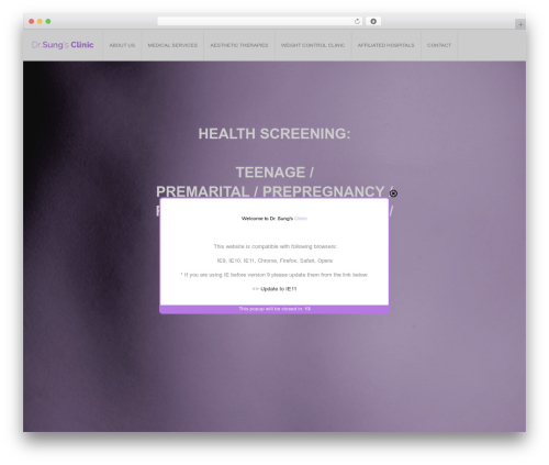 Best WordPress theme Arctic - drsungsclinic.com