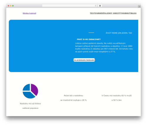 Blockskit Base WordPress theme design - klinika-hubnuti.cz