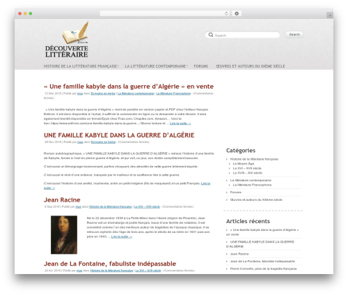 Delicate WordPress theme - decouverte-litteraire.com