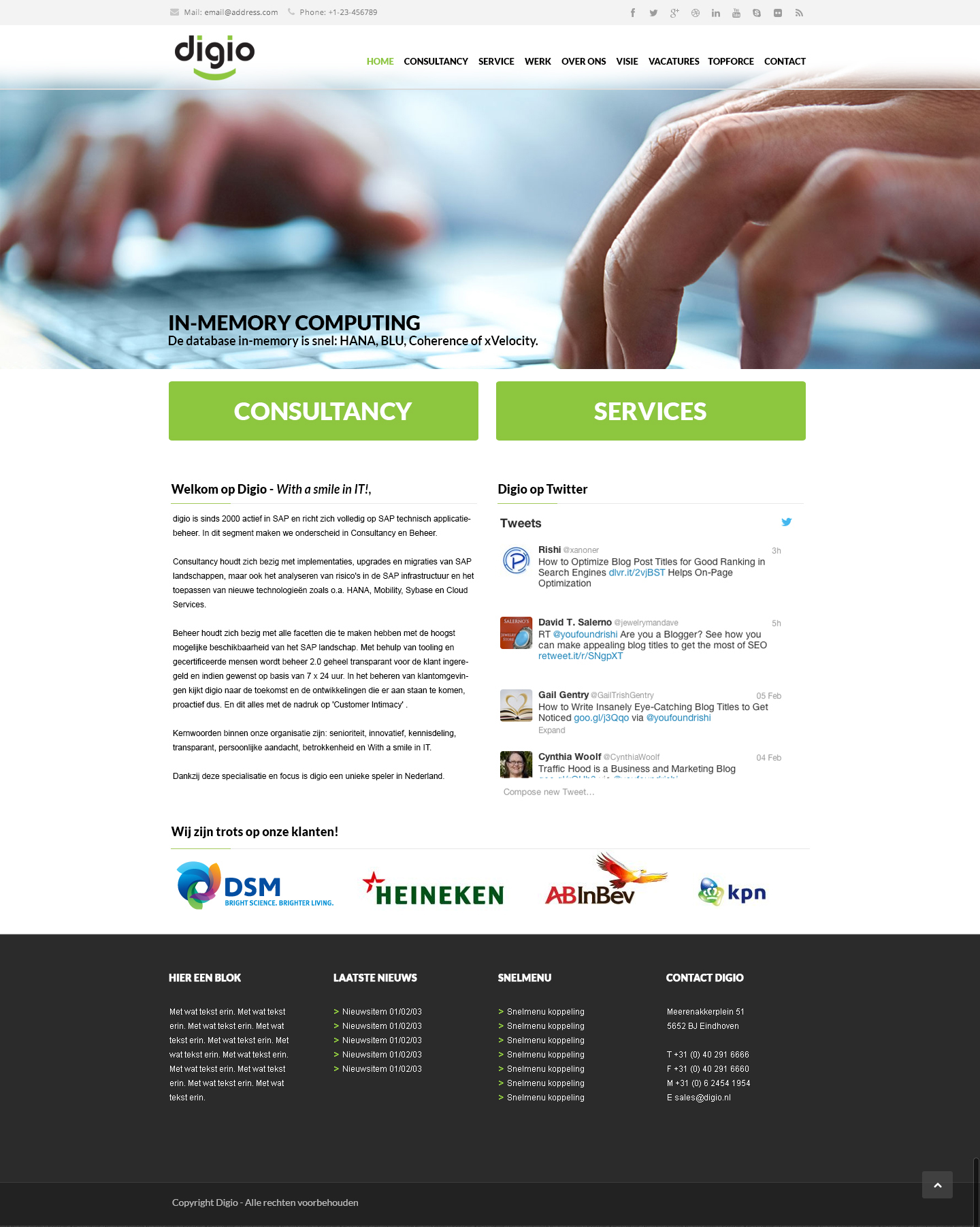 Digio WordPress website theme by #Scopun.co.uk
