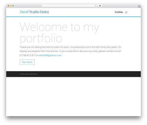 Divi WordPress page template - davidtrujillo.co.uk/?password-protected=login&redirect_to=davidtrujillo.co.uk