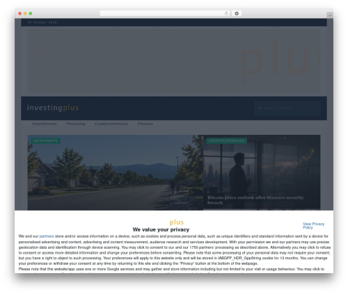 Cryptocurrency price ticker widget pro WordPress plugin - investing.plus