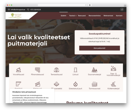 Induxter WordPress theme - uhtnapuit.ee