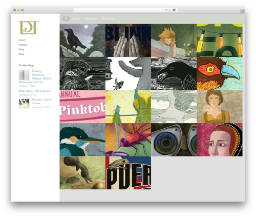 Ink WP theme - danielletoomer.com