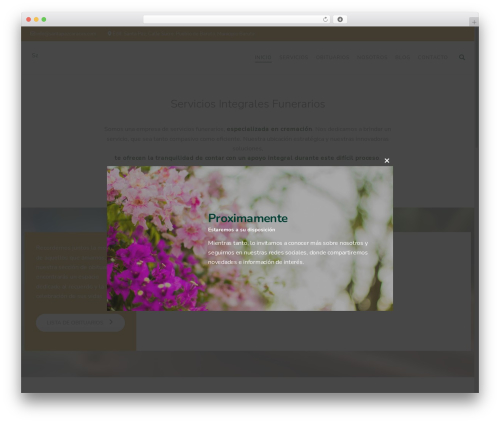 Obsequy WordPress theme - santapazcaracas.com