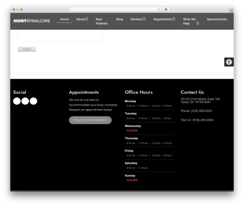 Parent Theme WordPress ecommerce theme - thetulsachiropractor.com