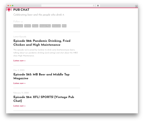 Pub Chat Theme WordPress theme - pubch.at