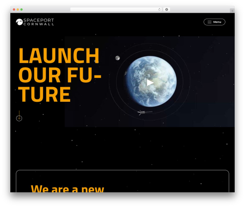 Spaceport Cornwall theme WordPress - spaceportcornwall.com