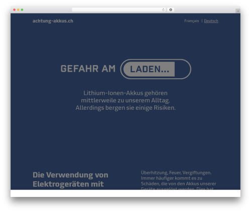 Theme WordPress Theme wp_test2018 - achtung-akkus.ch