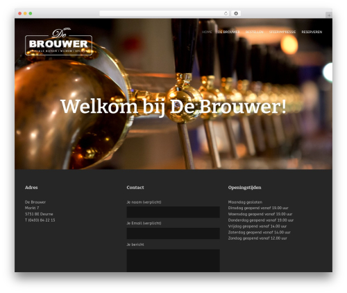 Versatile premium WordPress theme - debrouwer-deurne.nl