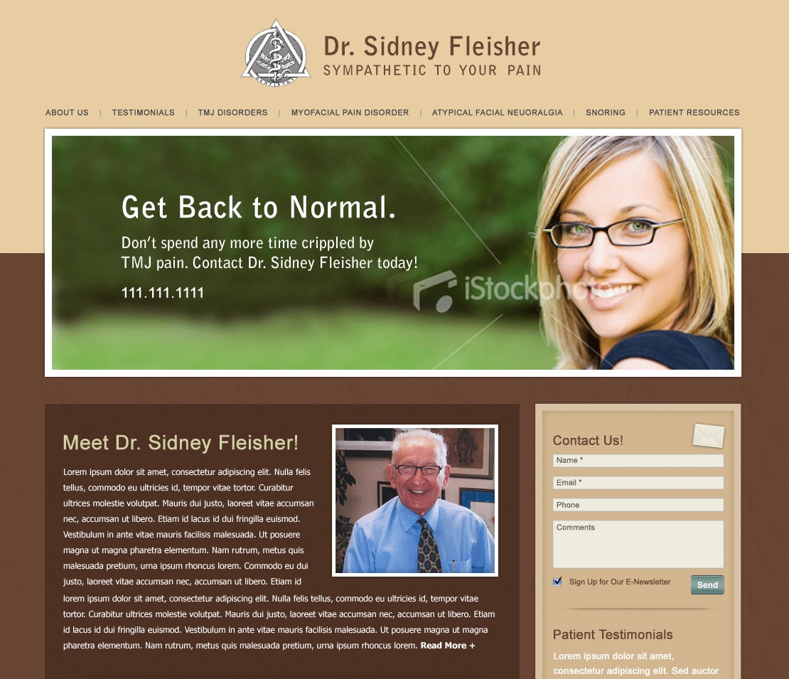 WordPress theme Dr. Fleisher