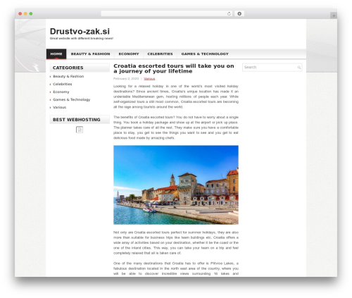 WordPress theme NewsMix - drustvo-zak.si