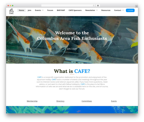 WP theme Developer Theme - CAFE - columbusfishclub.org