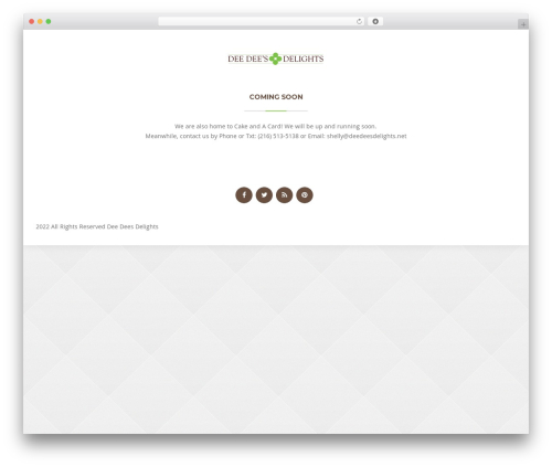 Bakery WordPress theme - deedeesdelights.net
