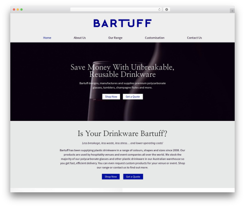 Bartuff WordPress theme - bartuff.com