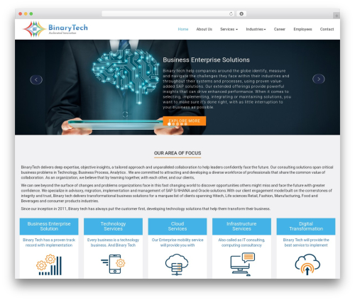 Binary Tech top WordPress theme - bitechcorp.com