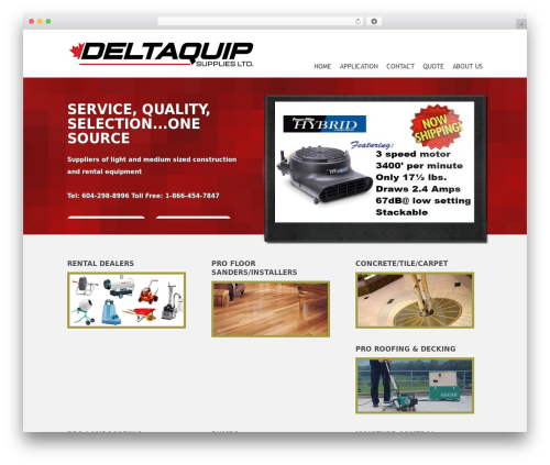 deVision WordPress theme - deltaquip.ca