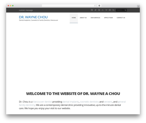 drwaynechou WordPress theme - drwaynechou.com