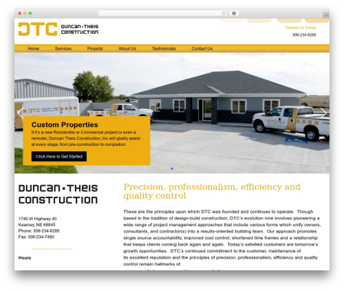 DTC theme WordPress - duncantheisconstruction.com
