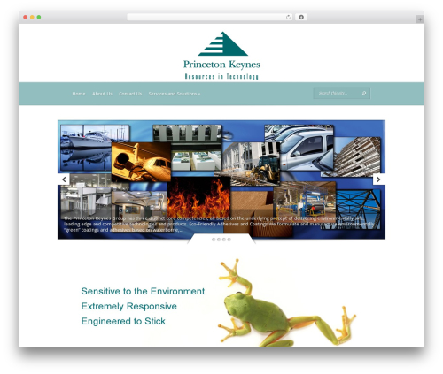 Evolution theme WordPress - princetonkeynes.com