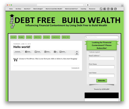 Get Noticed! top WordPress theme - debtfreetobuildwealth.com