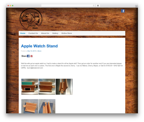 Innovative theme WordPress - dustymutt.com