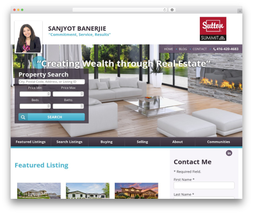IXACT Framework WordPress theme design - homesbysanjyot.com