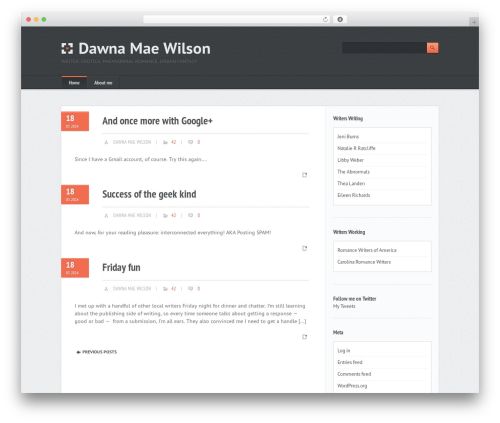Modern Multipurpose theme WordPress - dawnamaewilson.com