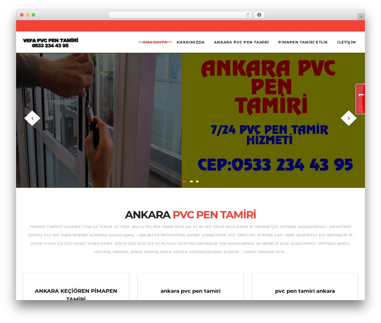 Proficiency WP theme - ankarapvcpentamiri.com