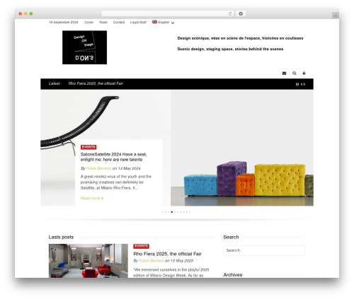 Supreme theme WordPress - designonstage.com
