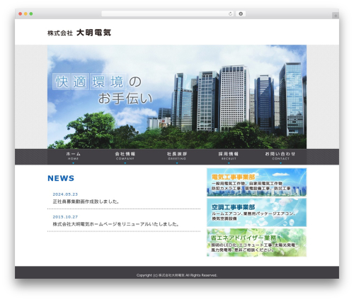 Theme WordPress 大明電気サイトテーマ - daimeidenki.com