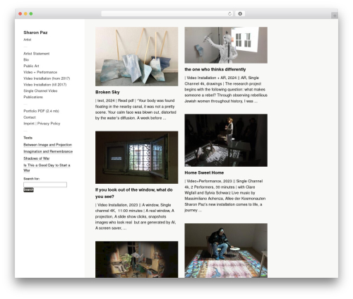 Touchfolio theme WordPress - sharonpaz.com