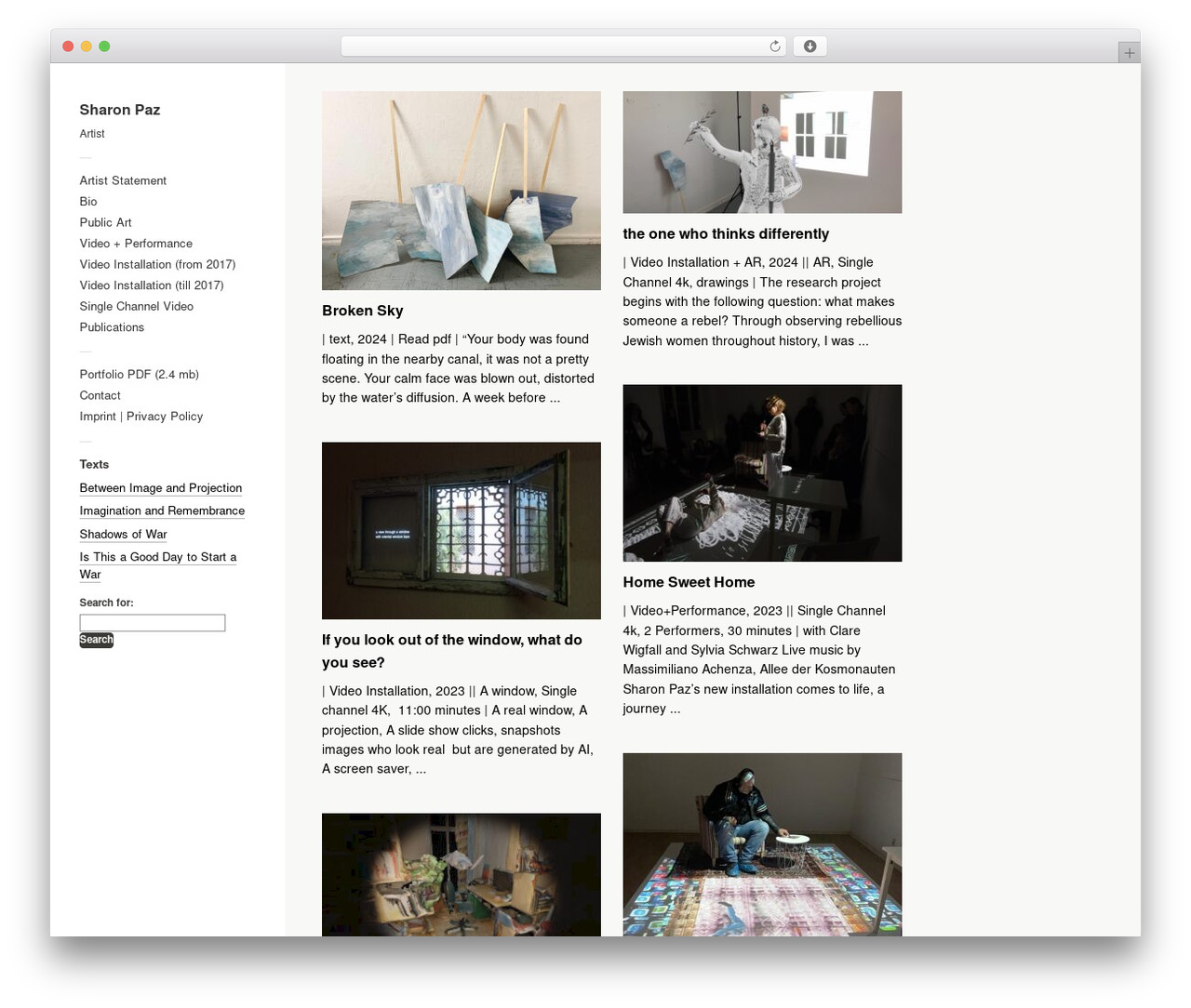 Touchfolio theme WordPress - sharonpaz.com Touchfolio theme WordPress - sharonpaz.com