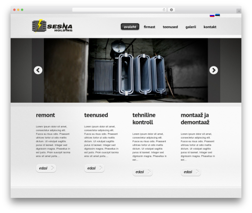 WordPress Theme 1265 WP theme - sesnaholding.ee