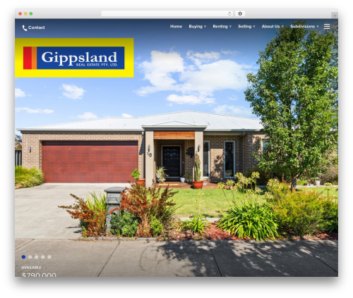 WordPress theme Basil - www.gippslandrealestate.com