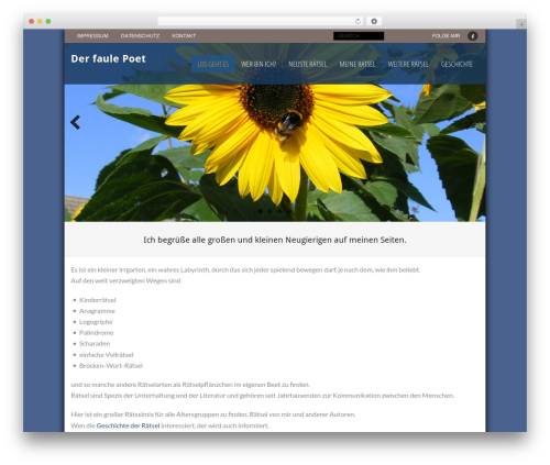 WordPress theme Opaque - derfaulepoet.de WordPress theme Opaque - derfaulepoet.de